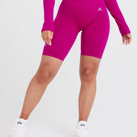 Effortless Seamless Cycling Shorts | Fuchsia