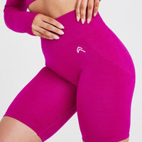 Effortless Seamless Cycling Shorts | Fuchsia