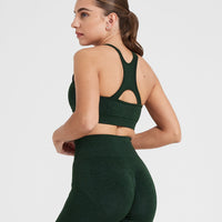 Effortless Seamless High Neck Bralette | Evergreen