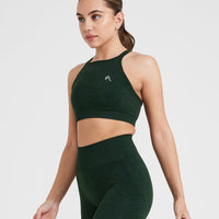 Effortless Seamless High Neck Bralette | Evergreen