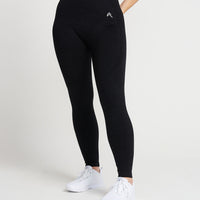 Classic Seamless Leggings | Black Marl