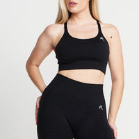 Classic Seamless Leggings | Black Marl