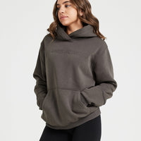 Classic Lounge Oversized Hoodie | Deep Taupe