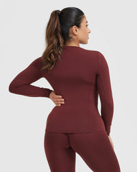 Mellow™ Soft Long Sleeve Top | Mulled Wine