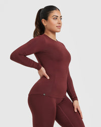 Mellow™ Soft Long Sleeve Top | Mulled Wine