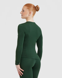 Mellow™ Soft Long Sleeve Top | Pine Green