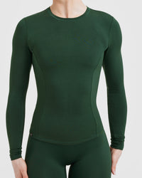 Mellow™ Soft Long Sleeve Top | Pine Green