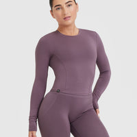 Mellow™ Soft Mid Long Sleeve Top | Vintage Purple