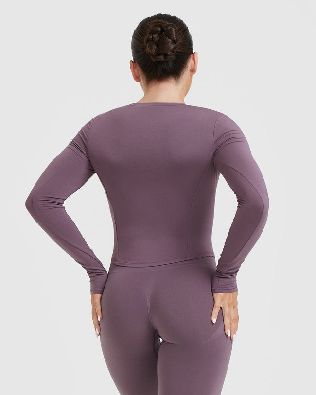 Mellow™ Soft Mid Long Sleeve Top | Vintage Purple