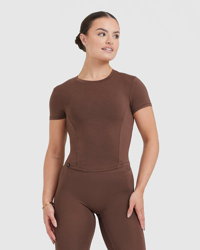 Mellow™ Soft Mid Short Sleeve T-Shirt | Chestnut