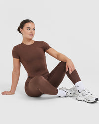 Mellow™ Soft Mid Short Sleeve T-Shirt | Chestnut