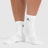 Mid Crew Socks 3 Pack | Grey/White/Black