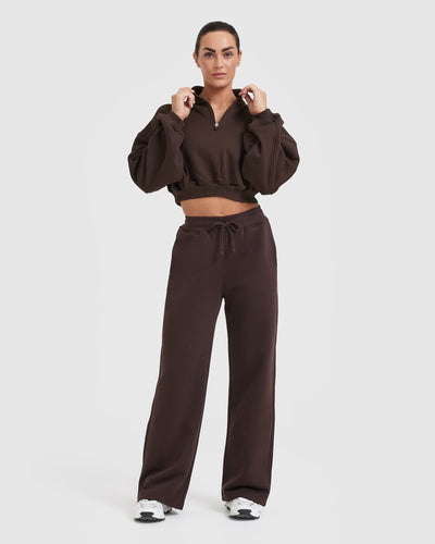All Day Straight Leg Joggers | 70% Cocoa