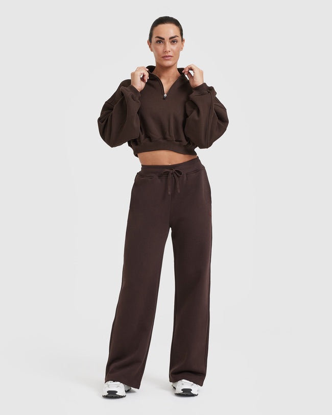 All Day Straight Leg Joggers | 70% Cocoa
