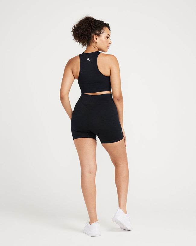 Classic Seamless Shorts | Black Marl