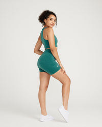 Classic Seamless Shorts | Mineral Green Marl