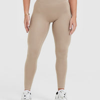 Timeless High Waisted Leggings | Sandstone