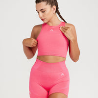 Classic Seamless Crop Top | Guava Marl