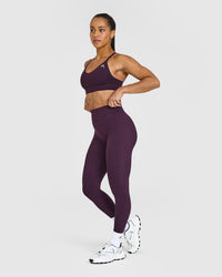 Unified High Waisted Leggings | Blackberry Purple