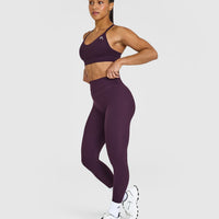 Unified High Waisted Leggings | Blackberry Purple