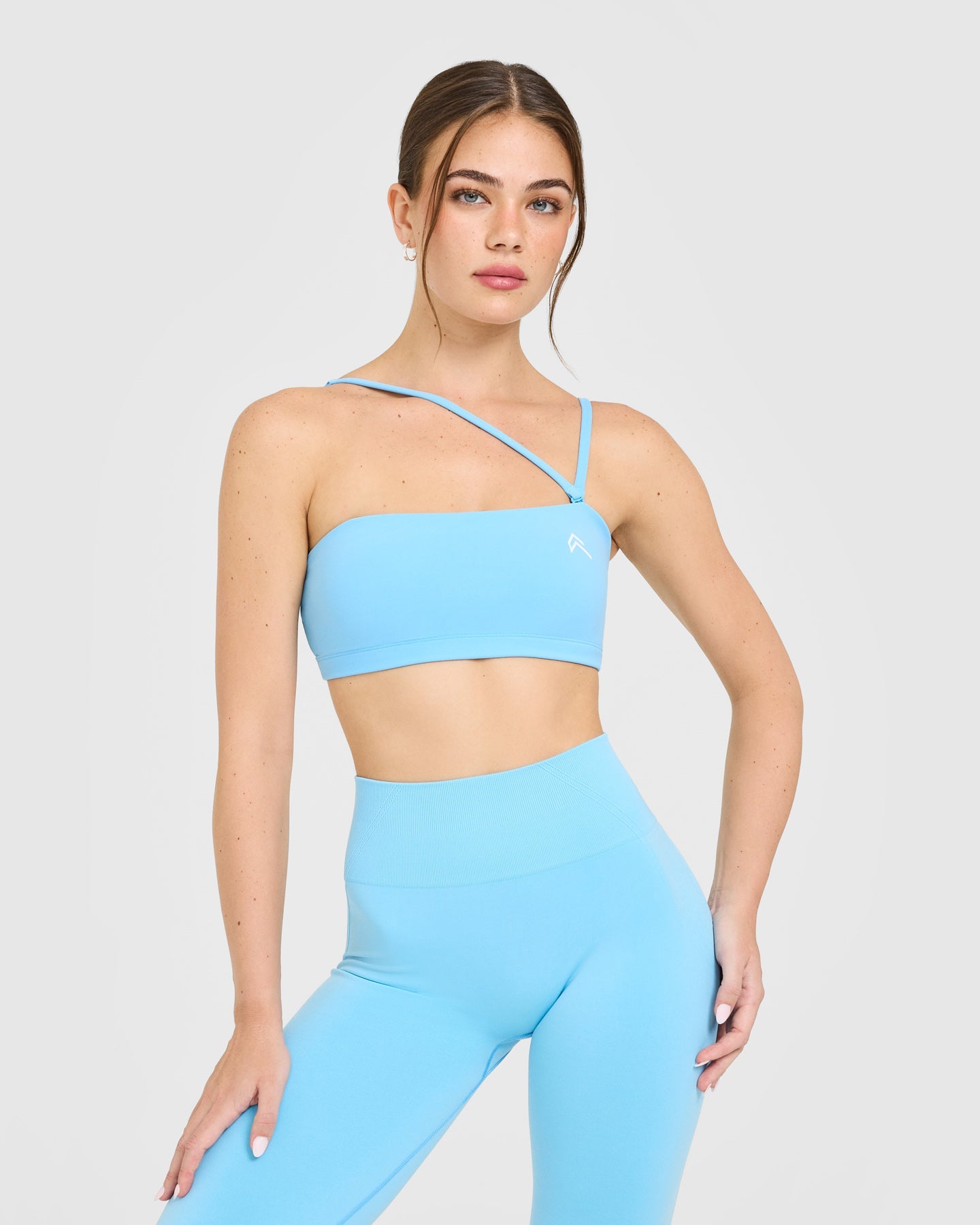 EasyLift™ Multi Way Bandeau Bralette with White Logo | Arctic Blue