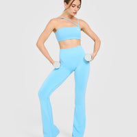 EasyLift™ Multi Way Bandeau Bralette with White Logo | Arctic Blue