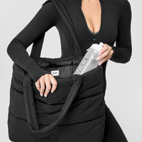 Quilted Tote Bag | Black