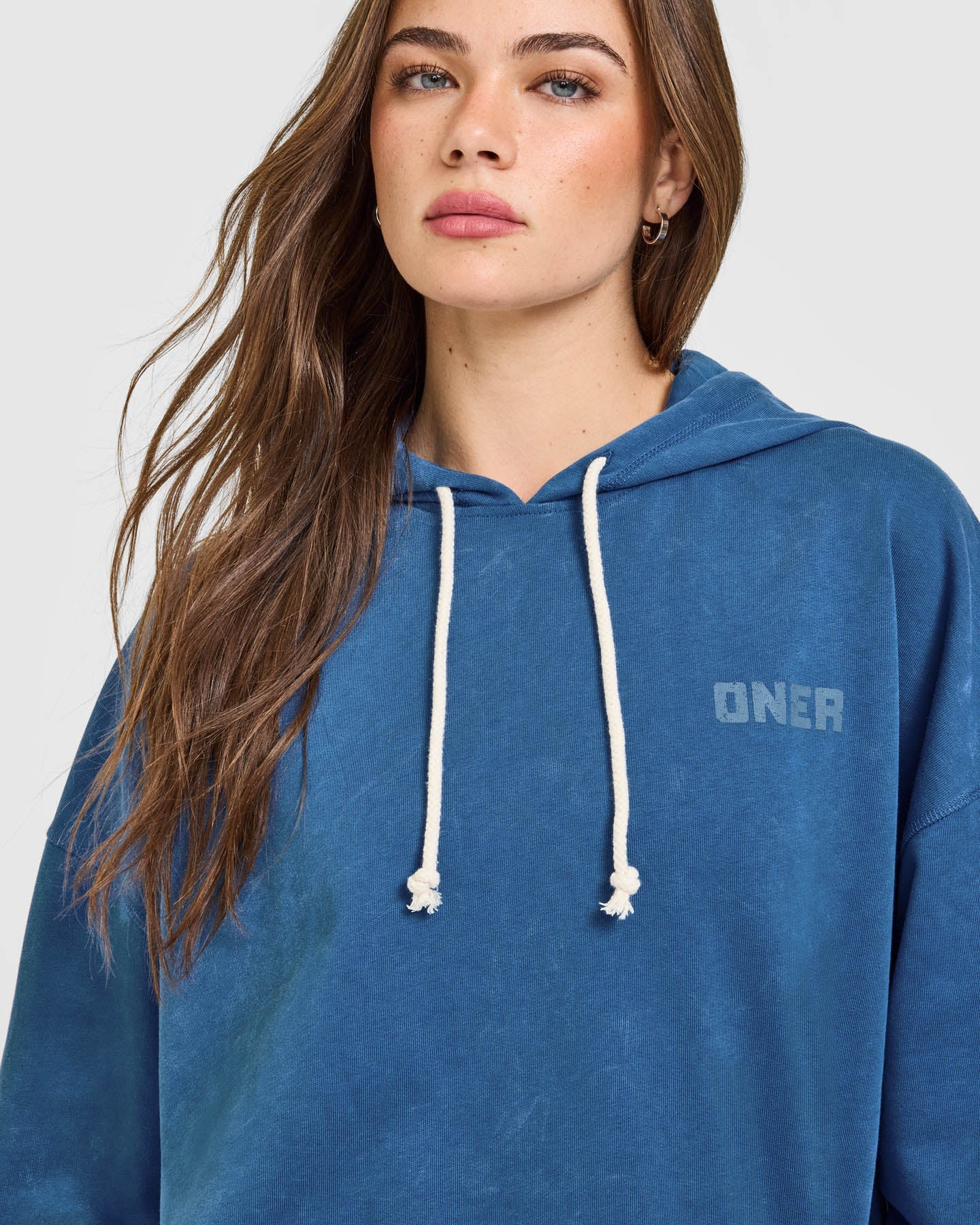 Raw Lounge Oversized Hoodie | Washed Ocean Blue