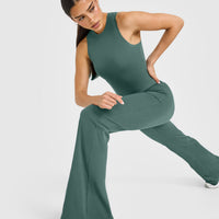 SoftMotion™ High Neck Mid Vest with White Logo | Iced Green