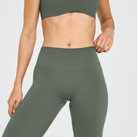SoftMotion™ Flared Bottoms with White Logo | Dark Khaki
