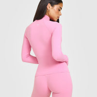 SoftMotion™ Jacket with White Logo | Rose Pink