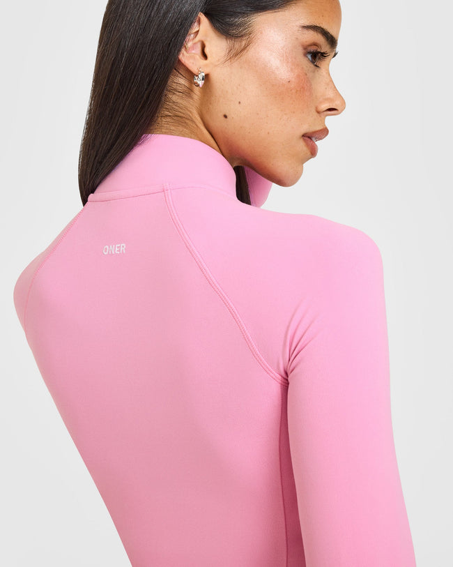 SoftMotion™ Jacket with White Logo | Rose Pink