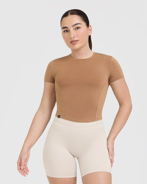 Oner Modal Mellow™ Soft Mid Short Sleeve T-Shirt | Nude 3