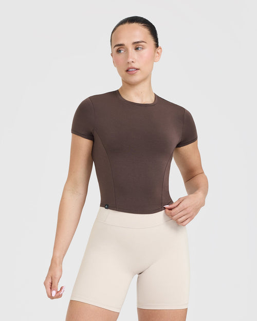 Oner Modal Mellow™ Soft Mid Short Sleeve T-Shirt | Nude 5