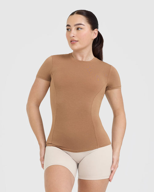 Oner Modal Mellow™ Soft Short Sleeve T-Shirt | Nude 3