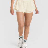UnifiedMove™ Double Layer Shorts 5" | Off White