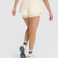 UnifiedMove™ Double Layer Shorts 5" | Off White