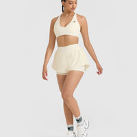 UnifiedMove™ Double Layer Shorts 5" | Off White