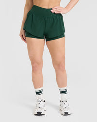 UnifiedMove™ Double Layer Shorts 5" | Racing Green