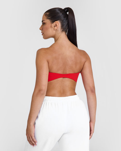 Unified Micro Bandeau Bralette | Muscle Mommy Red