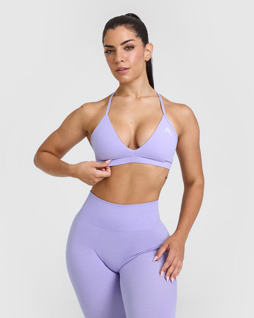 Oner Modal Unified Ultra Micro V Neck Bralette | Vintage Violet