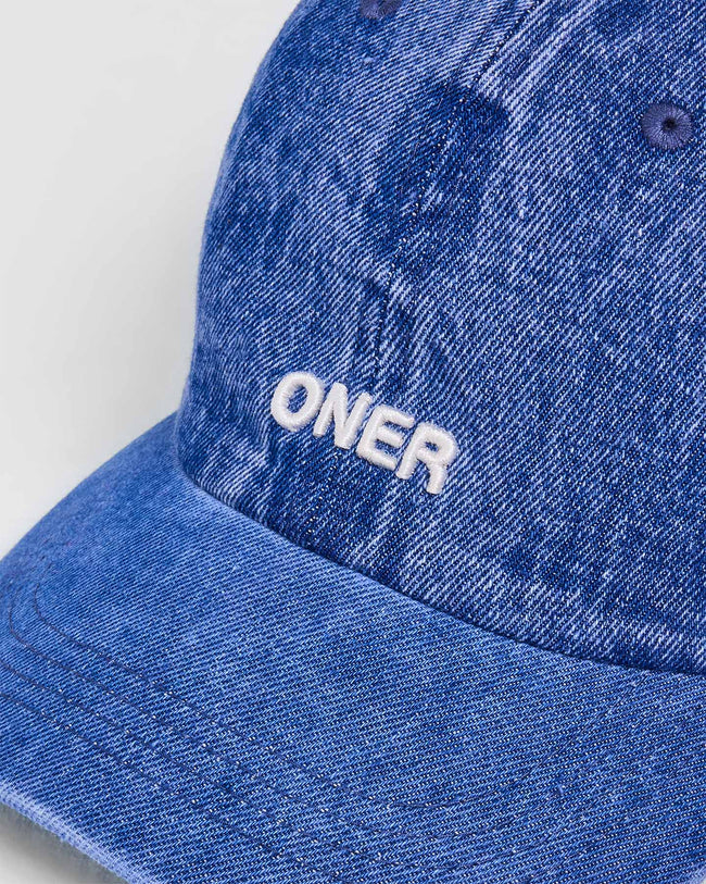 Denim Baseball Cap - Vintage Blue Denim | Oner Active