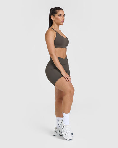 UnifiedMove™ Wrap Shorts 6" | Deep Taupe