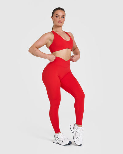 UnifiedMove™ Wrap Leggings | Muscle Mommy Red