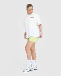 Legendary Graphic Print Washed T-Shirt | White