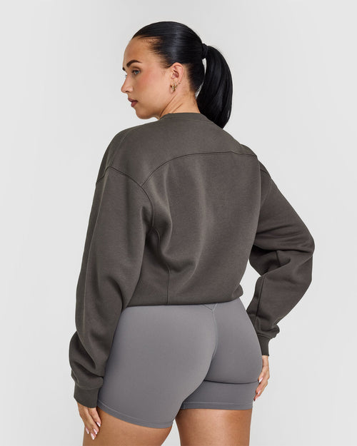 Foundations Crew Neck Sweatshirt | Deep Taupe