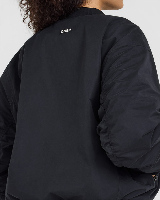 Reversible Bomber Jacket | Black