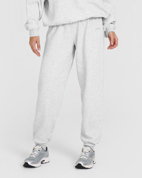 Oner Modal Mid Weight Joggers | Light Grey Marl