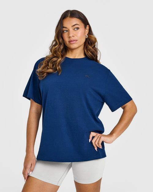 Oner Modal Classic Oversized Lightweight T-Shirt | Midnight