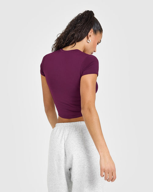 Mellow™ Soft Mid Short Sleeve T-Shirt | Ripe Fig